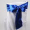 Royal Blue - 6 x 106 inch Satin Chair Sash ( 10 Piece ) FuzzyFabric - Wholesale Ribbons, Tulle Fabric, Wreath Deco Mesh Supplies