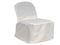 White - Banquet Chair Cover Poly FuzzyFabric - Wholesale Ribbons, Tulle Fabric, Wreath Deco Mesh Supplies