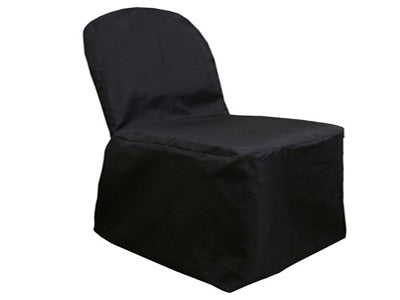 Black - Banquet Chair Cover Poly FuzzyFabric - Wholesale Ribbons, Tulle Fabric, Wreath Deco Mesh Supplies
