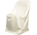 Chair Cover Folding Chair Cover Poly Ivory Wholesale Chair Covers FuzzyFabric - Wholesale Ribbons, Tulle Fabric, Wreath Deco Mesh Supplies