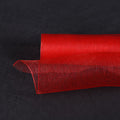 Red - Floral Mesh Wrap Solid Color ( 21 Inch x 10 Yards ) FuzzyFabric - Wholesale Ribbons, Tulle Fabric, Wreath Deco Mesh Supplies