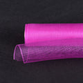 Fuchsia - Floral Mesh Wrap Solid Color ( 21 Inch x 10 Yards ) FuzzyFabric - Wholesale Ribbons, Tulle Fabric, Wreath Deco Mesh Supplies