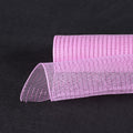 Light Pink - Deco Mesh Wrap Metallic Stripes ( 21 Inch x 10 Yards ) FuzzyFabric - Wholesale Ribbons, Tulle Fabric, Wreath Deco Mesh Supplies