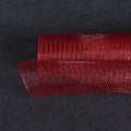 Burgundy - Deco Mesh Wrap Metallic Stripes ( 21 Inch x 10 Yards ) FuzzyFabric - Wholesale Ribbons, Tulle Fabric, Wreath Deco Mesh Supplies