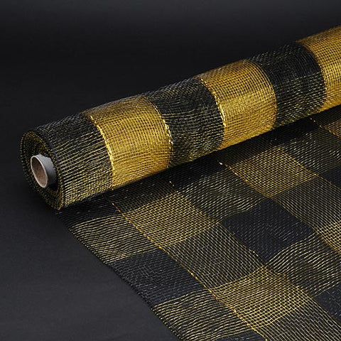 Black - Christmas Mesh Wraps ( 21 Inch x 10 Yards ) FuzzyFabric - Wholesale Ribbons, Tulle Fabric, Wreath Deco Mesh Supplies