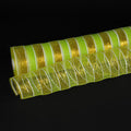 Apple Green with Gold - Poly Deco Mesh Wrap with Laser Mono Stripe ( 21 Inch x 10 Yards ) FuzzyFabric - Wholesale Ribbons, Tulle Fabric, Wreath Deco Mesh Supplies