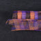 Purple Orange Black - Poly Deco Mesh Wrap with Laser Mono Stripe ( 21 Inch x 10 Yards ) FuzzyFabric - Wholesale Ribbons, Tulle Fabric, Wreath Deco Mesh Supplies